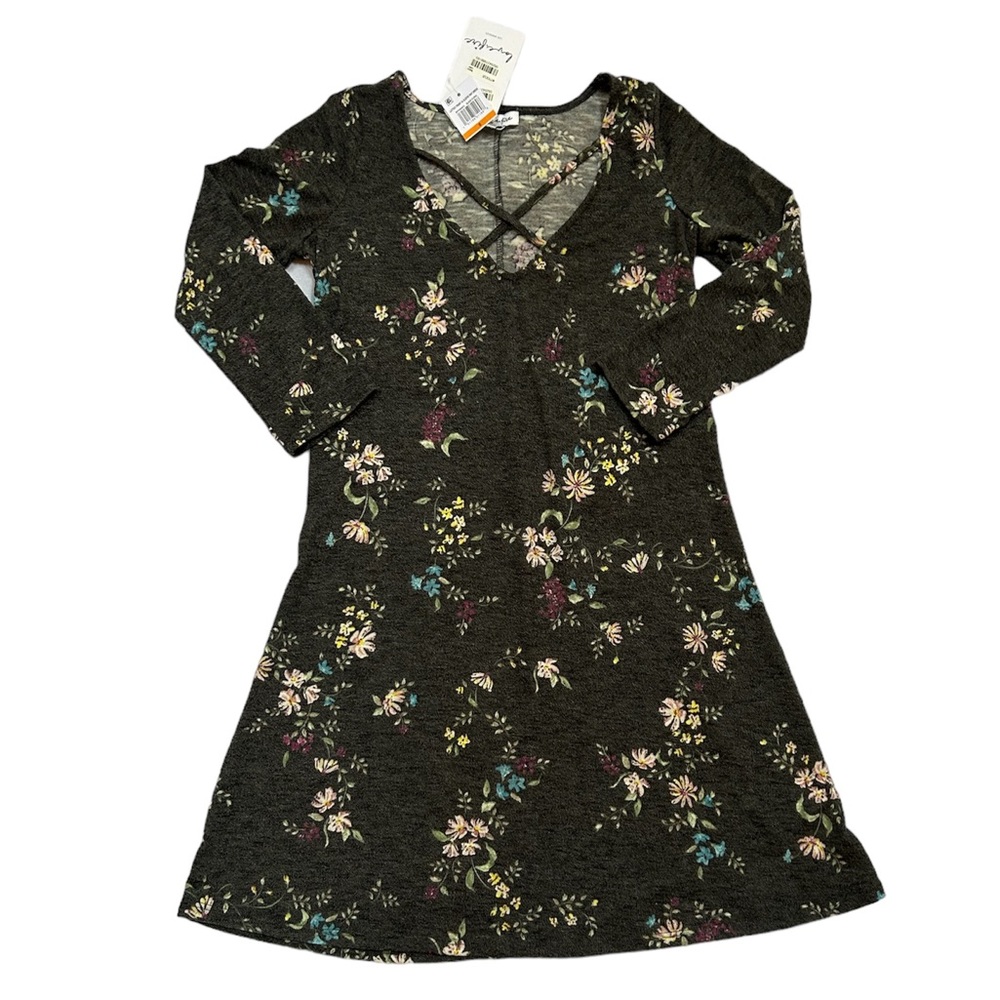 Love, Fire Lattice Front Knit Dress